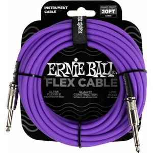 Ernie Ball Flex Instrument Cable Straight/Straight Violett 6 m Gerade Klinke - Gerade Klinke