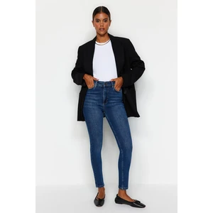 Trendyol Navy Blue High Waist Skinny Jeans