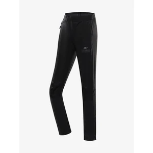 Kids quick-drying softshell pants ALPINE PRO ABARO black