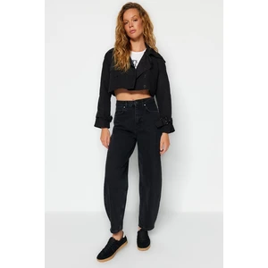 Trendyol Black High Waist Barrel Jeans