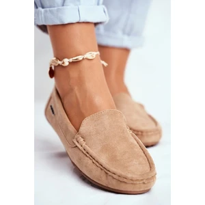 Women’s Loafers Suede Beige Morreno