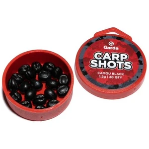 Garda bročky carp shots camou black - 20 ks 1,2 g