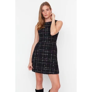 Trendyol Black Tweed Woven Dress