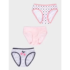 Yoclub Kids's Cotton Girls' Briefs Underwear 3-Pack BMD-0033G-AA30-002