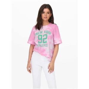 Pink Patterned T-Shirt ONLY Tania - Women