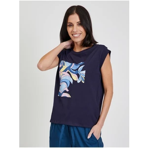 Dark blue women's T-shirt ORSAY - Women