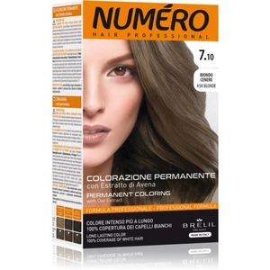 Brelil Numéro Permanent Coloring farba na vlasy odtieň 7.10 Ash Blonde 125 ml