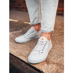 Ombre Men's short sneakers monocolor - gray