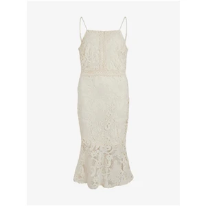 Creamy Women's Lace Midishdresses VILA Capella - Ladies