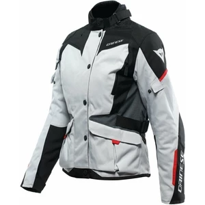 Dainese Tempest 3 D-Dry® Lady Glacier Gray/Black/Lava Red 46 Giacca in tessuto