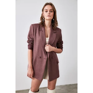 Trendyol Dried Rose Pocket Blazer Jacket