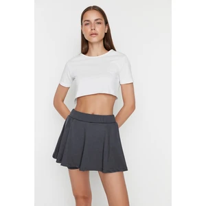 Trendyol Shorts - Gray - High Waist