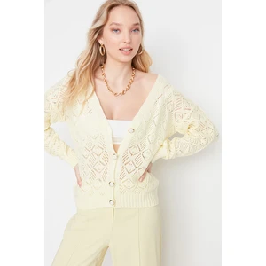 Trendyol Cardigan - Yellow - Regular fit