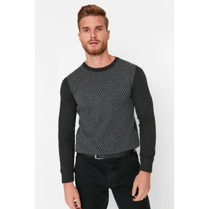 Trendyol Sweater - Gray - Slim fit