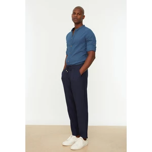 Trendyol Navy Blue Men's Tapered Skinny Elastic Waist Trousers