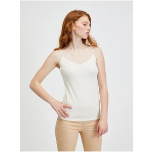 Cream tank top CAMAIEU - Women