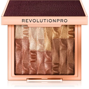 Revolution PRO Goddess Glow rozjasňujúca a bronzujúca paletka odtieň Brick Sublime 8 g