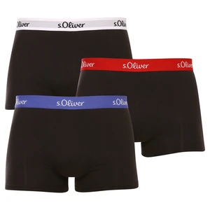 3PACK Men's Boxers S.Oliver black