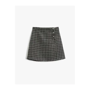 Koton Mini Skirt with Button Detail
