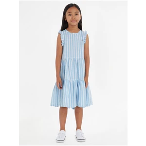 Light Blue Girls' Striped Dress Tommy Hilfiger - Girls