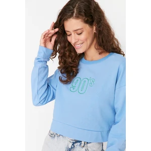 Trendyol Sweatshirt - Blau - Regular fit