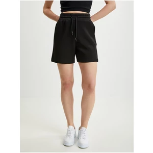 Black Womens Sweatpants Shorts Guess Elly - Women