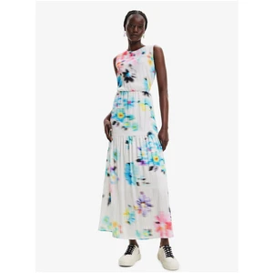 White Women Patterned Dress Desigual Avinyon - Women