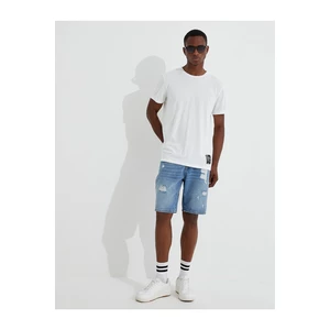 Koton Worn out Denim Shorts