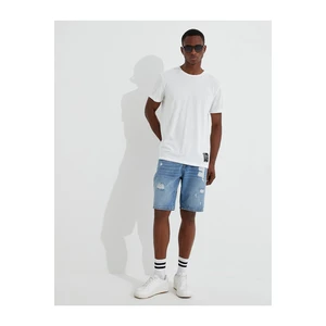 Koton Worn out Denim Shorts