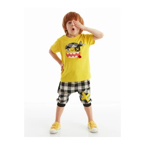 Denokids Pirate Plaid Boys Capri Suite