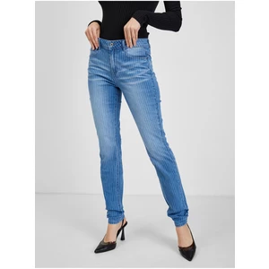 Orsay Blue Women Striped Slim Fit Jeans - Women