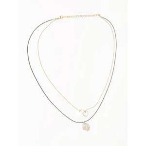 Gold plated necklace Yups dbi0474. R21