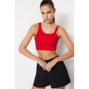 Trendyol Red Sports Bra with Pads/Shaping Window/Cut Out Detail