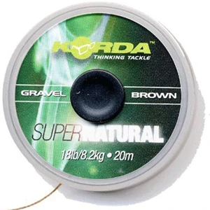 Korda návazcová šňůra super natural gravel brown-průměr 25 lb