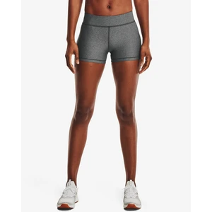 Under Armour HG Armour Mid Rise Shorty Dámské kompresní šortky 1360925-019 Charcoal Medium Heather XS