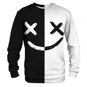 Bittersweet Paris Unisex's B&W Face Sweater S-Pc Bsp514