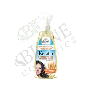 Bione Cosmetics Bezoplachový kondicionér Keratin + Vitamínový olej z obilných klíčků 260 ml