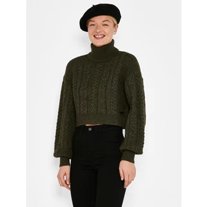 Khaki Turtleneck Noisy May Freya - Women