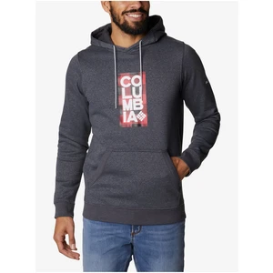 Dark Grey Men's Patterned Hoodie Columbia CSC Basic Logo - Men