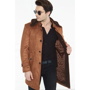 PLT8399 DEWBERRY SUEDE LOOKING MEN'S COAT-TABA