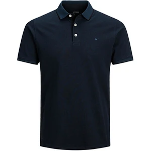 Jack&Jones PLUS Pánské polo triko Slim Fit JJEPAULOS 12143859 Dark Navy 4XL