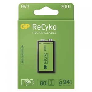 Nabíjecí baterie 9V GP ReCyko 200 20R8H 200mAh NiMH