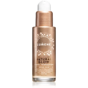 Lumene Natural Glow rozjasňující make-up pro přirozený vzhled SPF 20 odstín 5 Deep Tan 30 ml