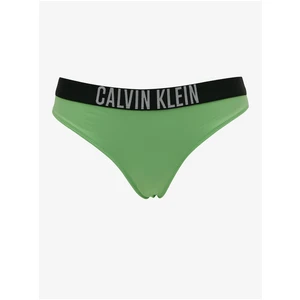 Plavkové nohavičky Calvin Klein zelená farba