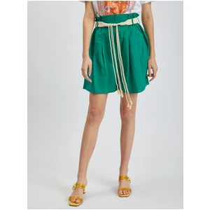 Orsay Green Ladies Linen Shorts - Women