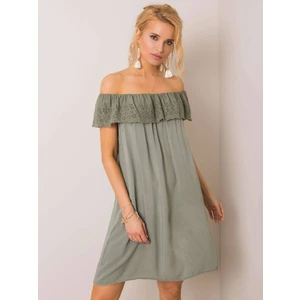 Khaki dress Och Bella wjok0265. R69