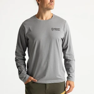 Adventer & fishing Maglietta Long Sleeve Shirt Titanium 2XL