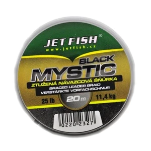 Jet fish náväzcová šnúra black mystic 20m 25lb - farba black