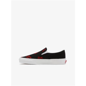 Černé dámské vzorované slip on tenisky VANS UA Classic Slip On - Dámské