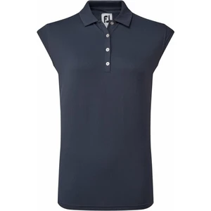 Footjoy Cap Sleeve Rib Knit Womens Polo Navy XS